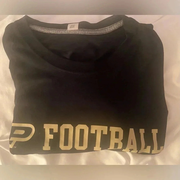 Nike Purdue Boilermakers Football Dri-Fit Shirt Black NCAA Men’s‎ Medium EUC - Picture 7 of 14